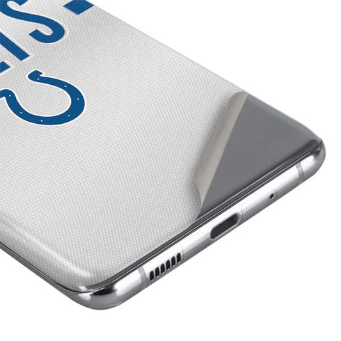 NFL Indianapolis Colts White Striped Galaxy S20 Plus Skin